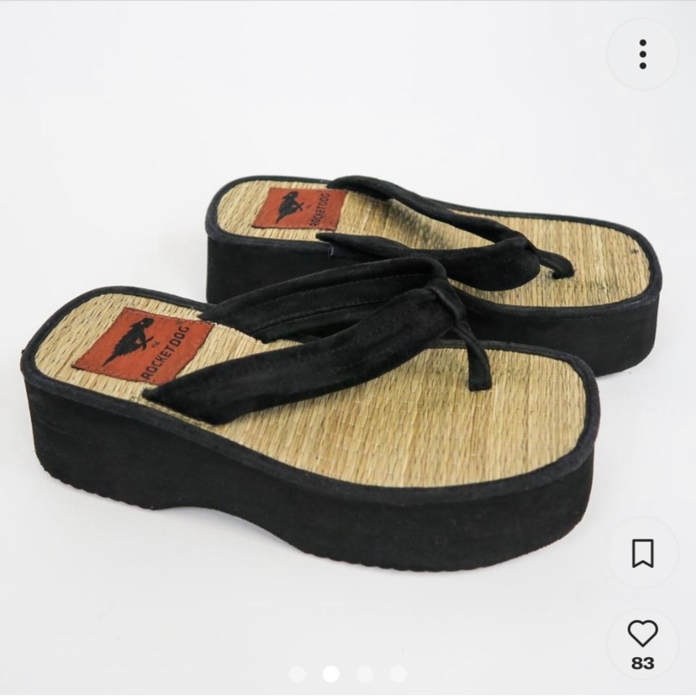 vintage platform wedge sandals